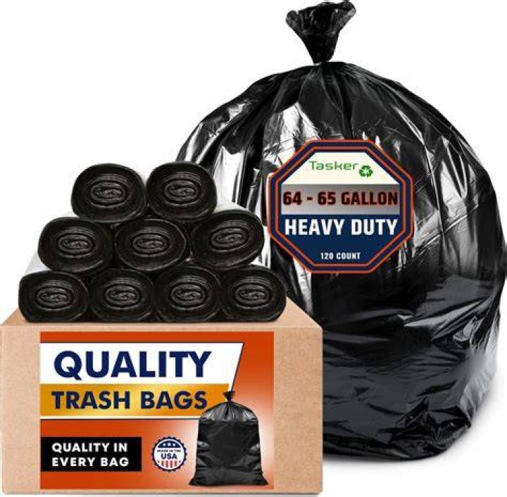 10 Pack Heavy Duty Trash Bags 39 Gallon Lawn Leaf Strong Garbage Liner