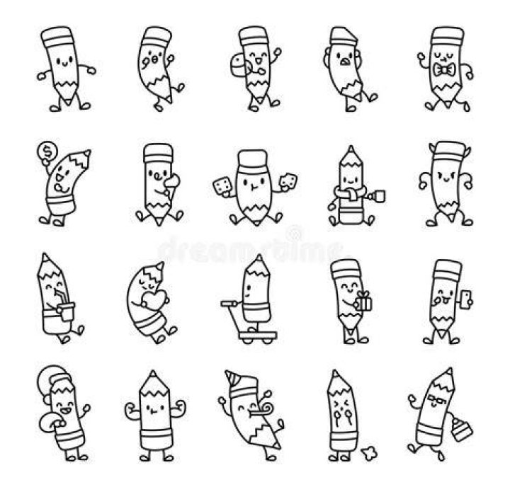 18,900+ Pencil Characters Pictures Stock Photos, Pictures & Royalty