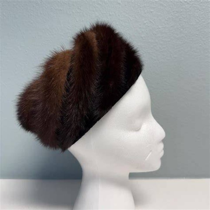 1950s christine Mink Hat Etsy