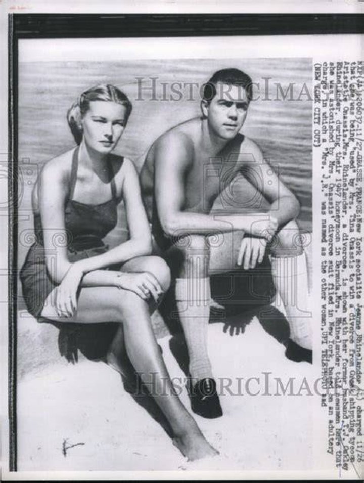 1959 New York Socialite Jeanne Rhinelander Charge Mrs Tina Onassis
