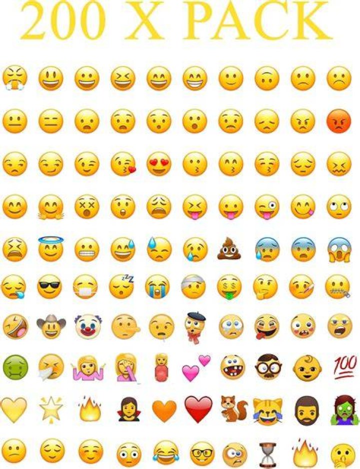 400 Set Whatsapp iPhone Laptop Emoji Emoticon Smiley Face Stickers
