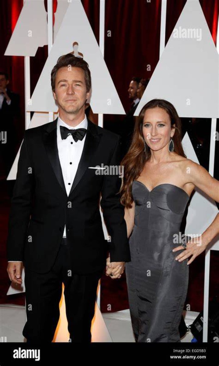 Actor edward norton and wife hires stock photography and images Alamy