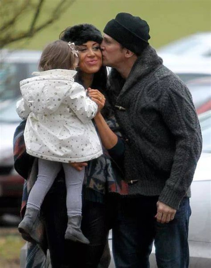 Alex Reid kisses daughter Dolly and fianc&eacute;e Nikki beauty is the