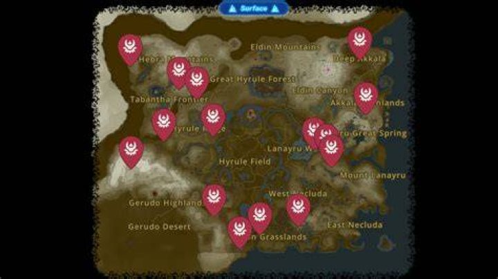 All Lynel locations in Zelda Tears of the Kingdom spawn areas