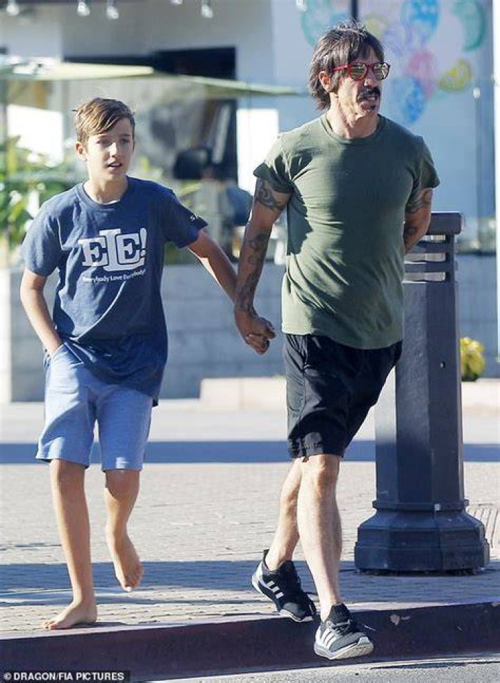 Anthony Kiedis and his son...what a fun Dad! RHCP RedHotChiliPeppers