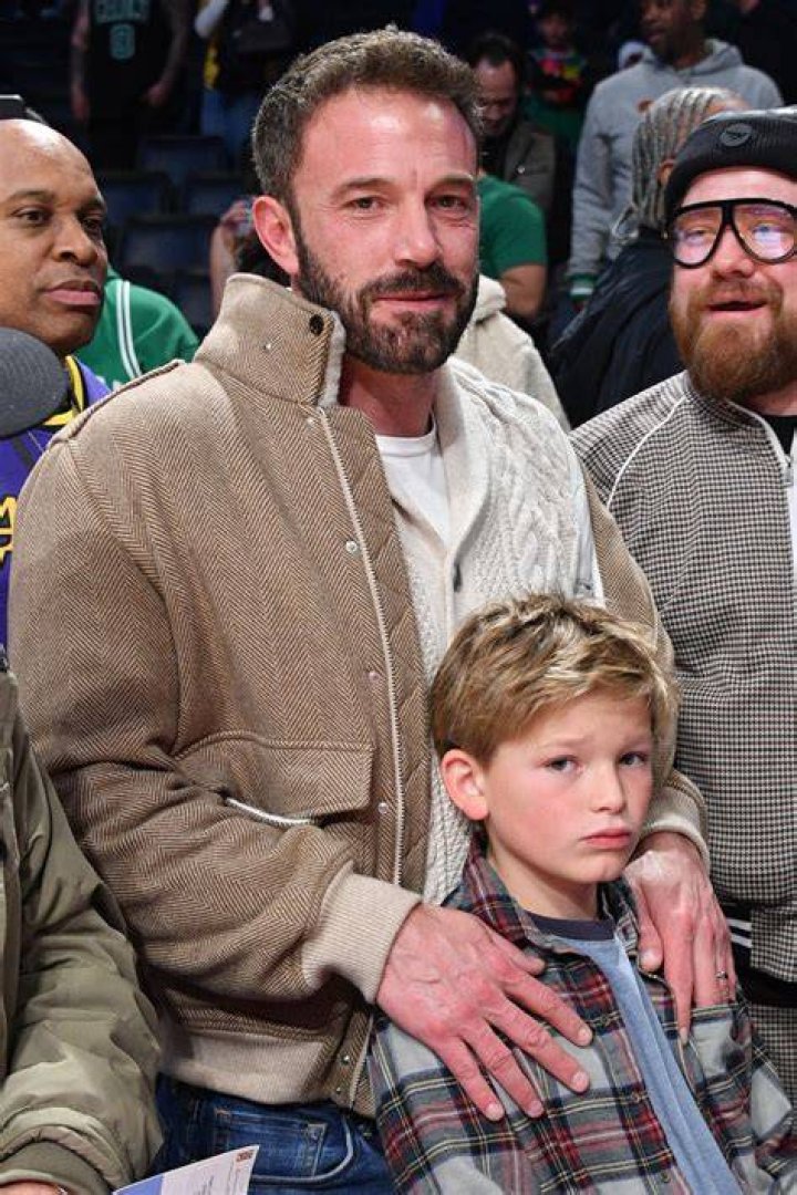 Ben Affleck and son Samuel, 10, show off matching cleft chins at a