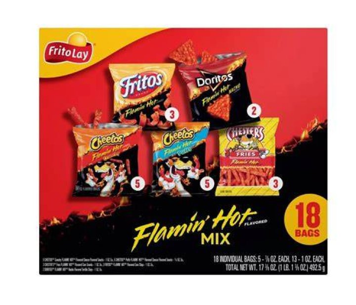 Buy Frito Lay Flamin' Hot Mix, 6 Flavor Single Serve Cheetos, Doritos