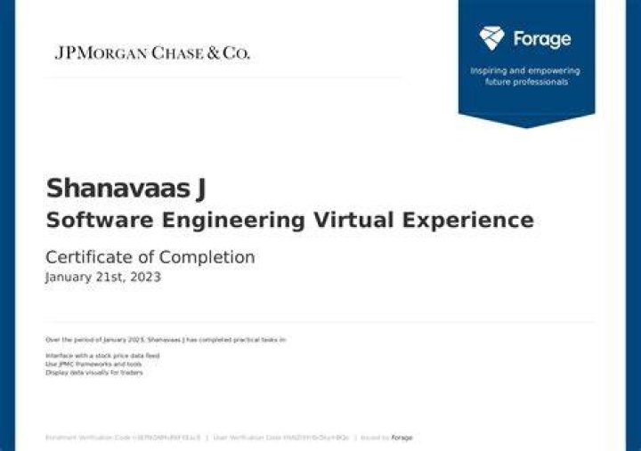 Chase & Co Software Engineering Internship Mopportunities