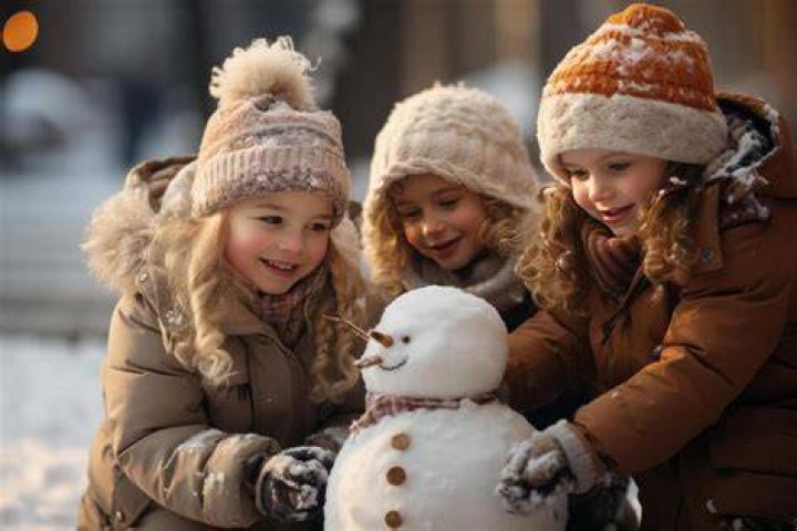 Children on a Frosty Winter Day in Yamal Editorial Photography