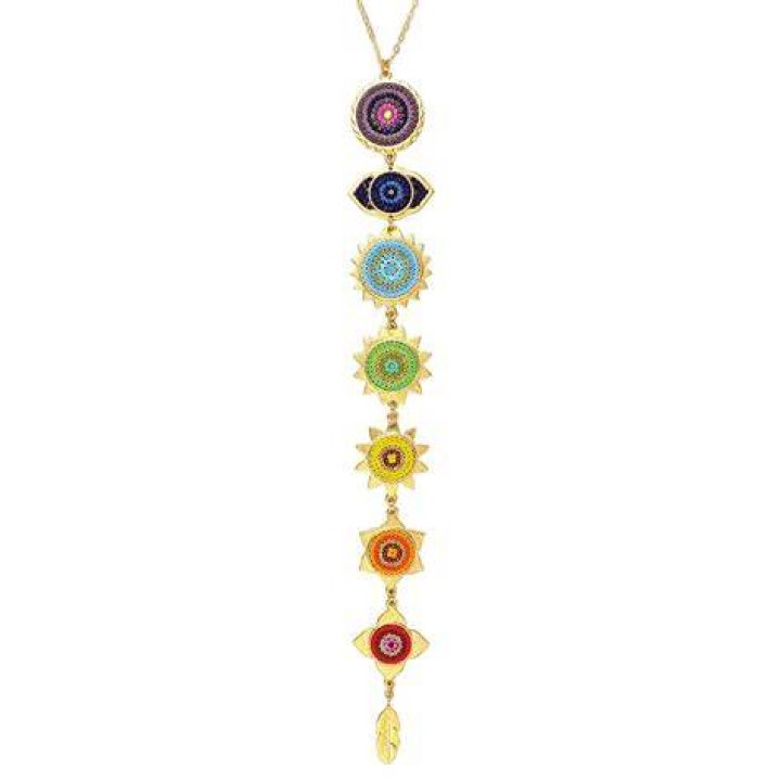 Collar Chakras Morena Coraz&oacute;n Aislinn Derbez Ropa