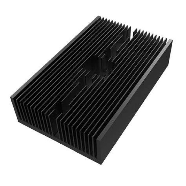 Custom black anodized heat sink, 10" x 5.375" x 1.375" The Electric