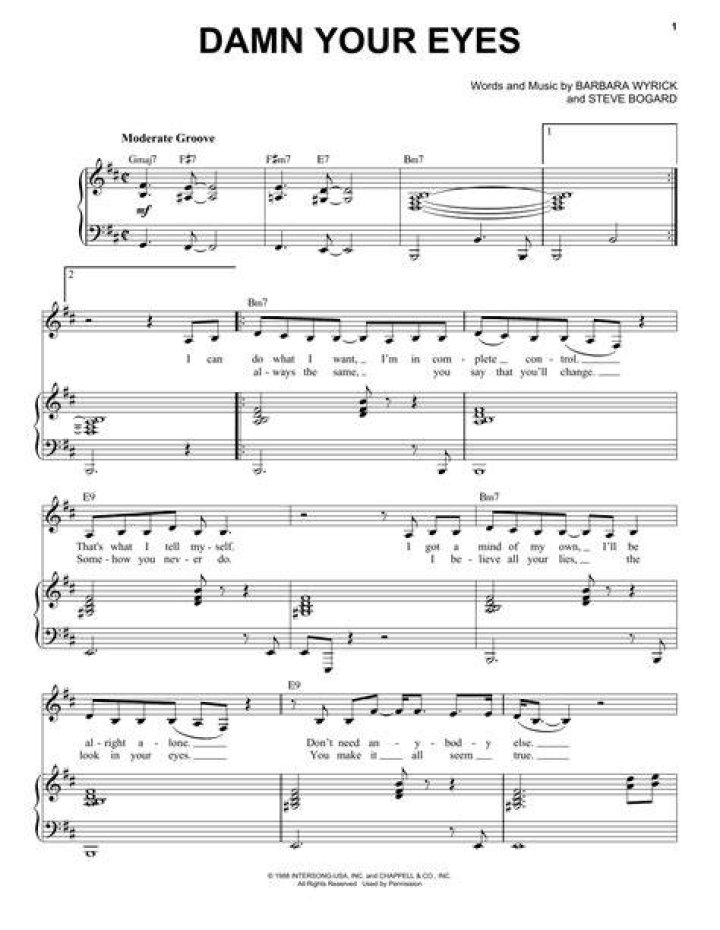 Damn Your Eyes lyrics Meaning