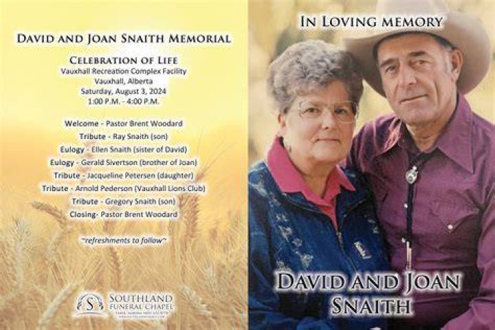 David Snaith 1935 2023 Southland Funeral Chapel Taber, Alberta