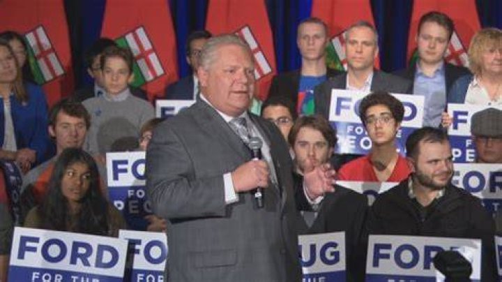 Doug Ford holds rally to mark first 100 days as Ontario premier