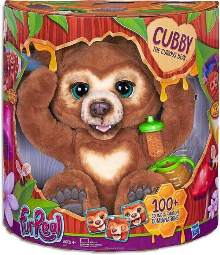FurReal Cubby, the Curious Teddy Bear Electronic Robot Interactive Pet