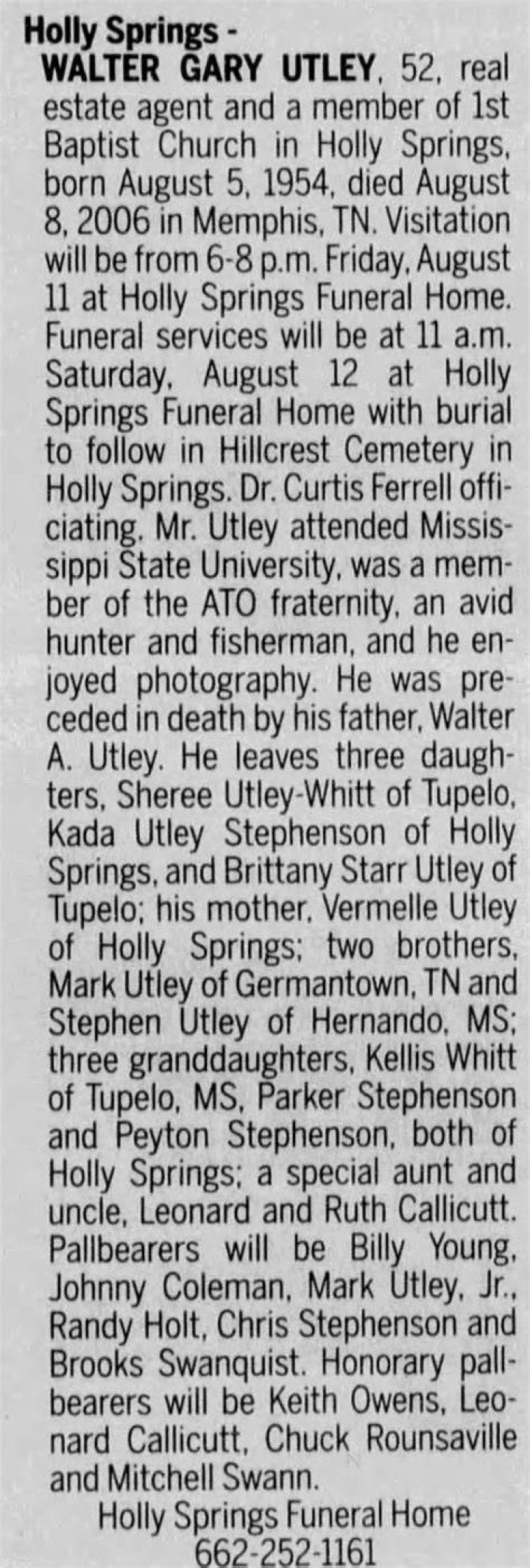 Gary Utley Obituary 2023 Good Shepherd Funeral & Cremation Services