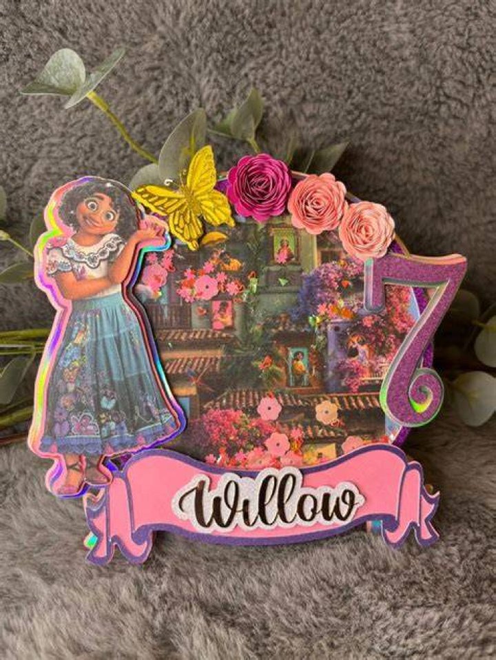 Handmade. Inspired Encanto movie. This cake topper is made from