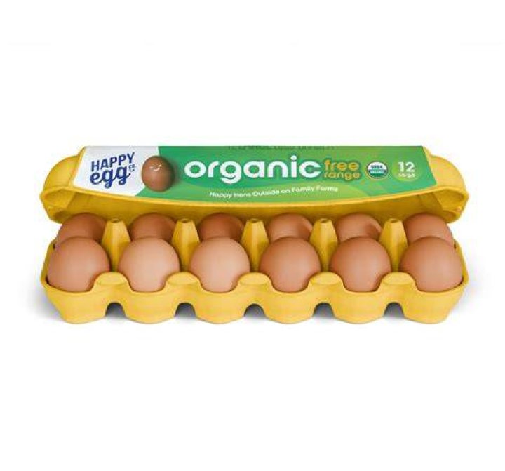Happy Egg Organic Free Range Large Brown Eggs, 12 Count