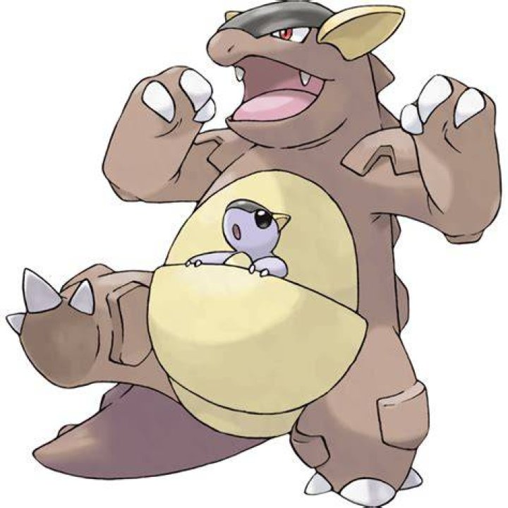 If Kangaskhan is only female then how did she get a kid in her pouch