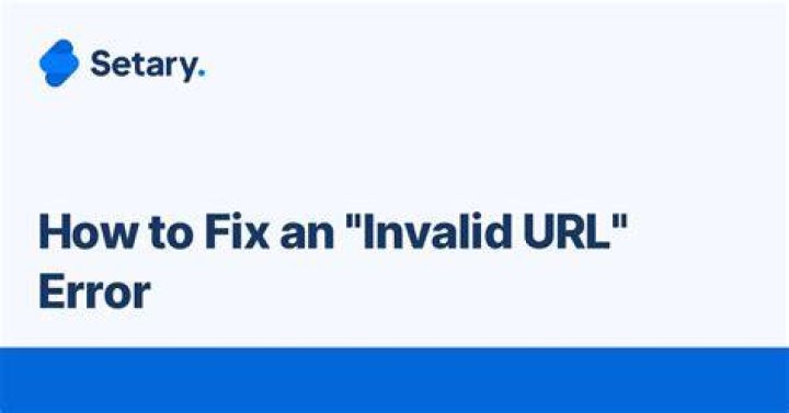 Invalid URL