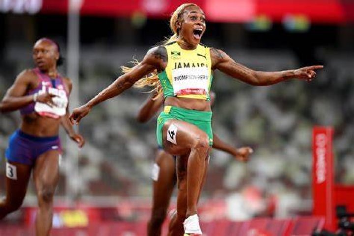 Jamaican sprinter Elaine ThompsonHerah breaks FloJo's Olympic record