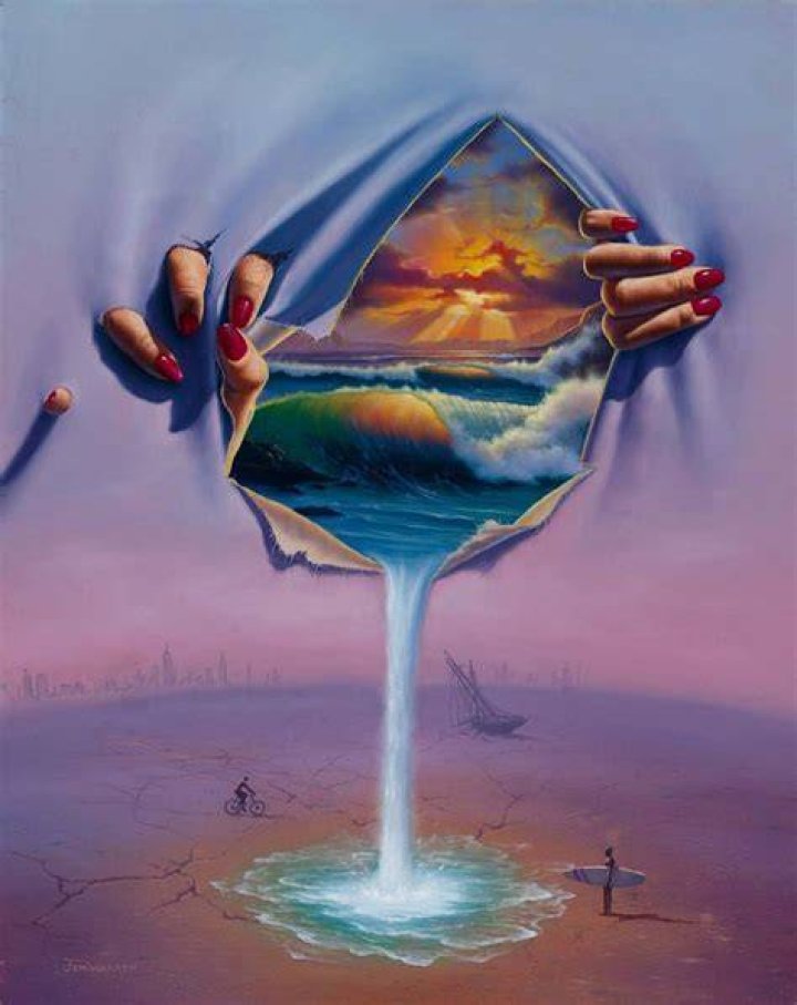 Jim Warren... Surreal art painting, Surealism art, Optical illusions art