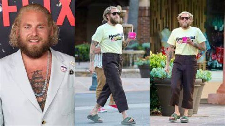 Jonah Hill looks smitten with girlfriend Gianna Santos as they hold