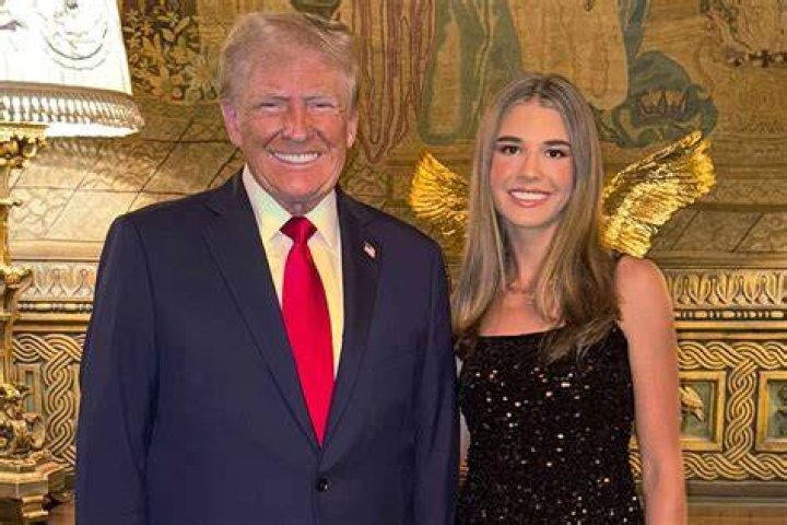 Kai Trump Wears Gold Glitter Heels to Ivana Trump Funeral