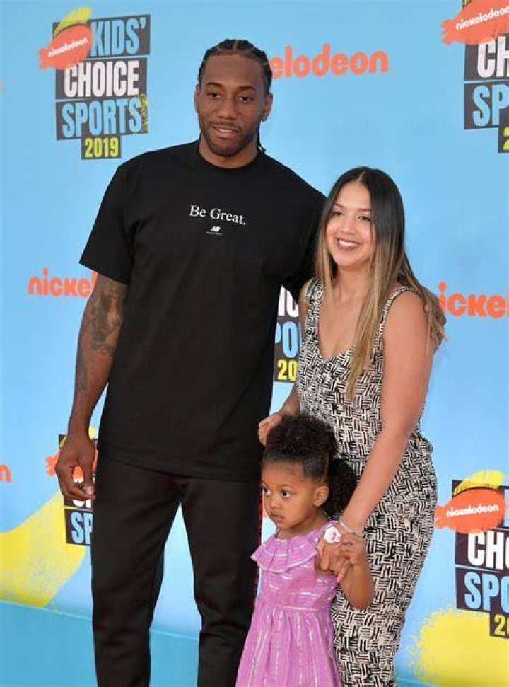 Kawhi Leonard Wife Kishele Shipley Daughter Editorial Stock Photo