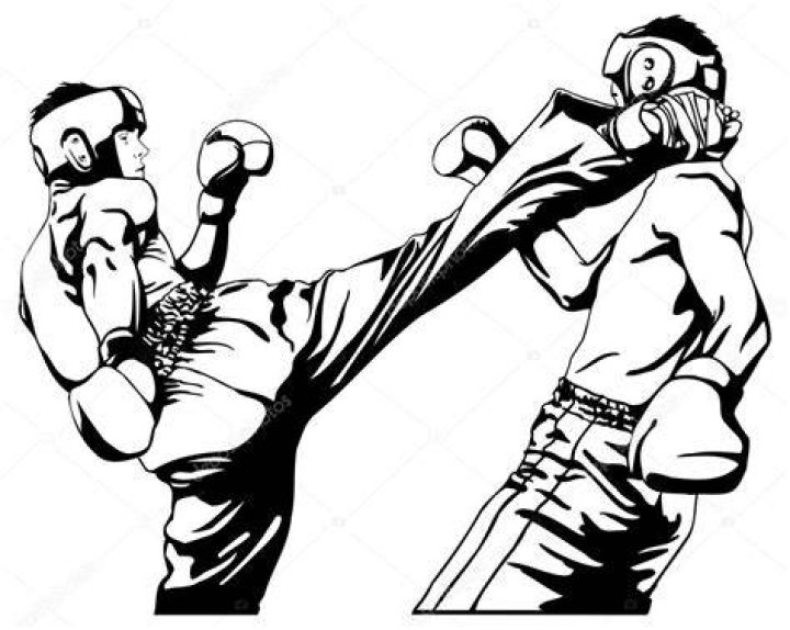 Kickboxing Drawing Free download on ClipArtMag