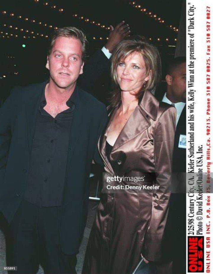 KIEFER SUTHERLAND with wife Kelly at Dark City premiere Los Angeles Ca