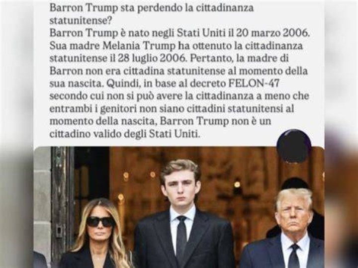 La bufala di Barron Trump e dell'autismo per colpa dei vaccini