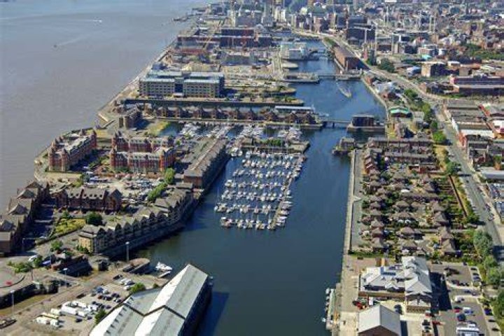 Liverpool Marina in Liverpool, Merseyside GB, United Kingdom Marina