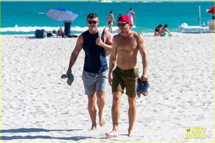 Luke Evans hits the beach with another buff friend and more star snaps