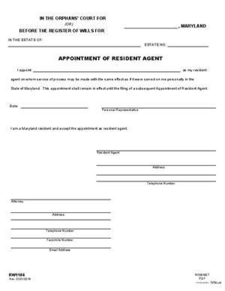 Maryland Resident Agent for an LLC Step By Step Business