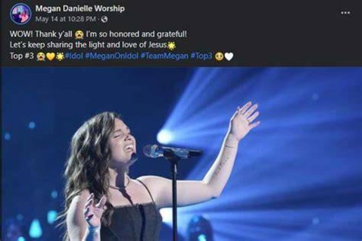Megan Danielle Advances to 'Idol' Top 5 With 'Head Over Feet