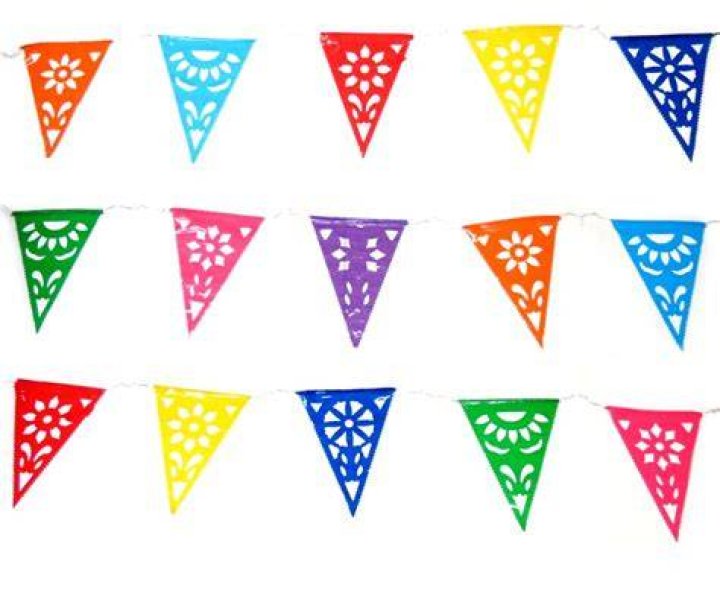 Mexican party flags decorations