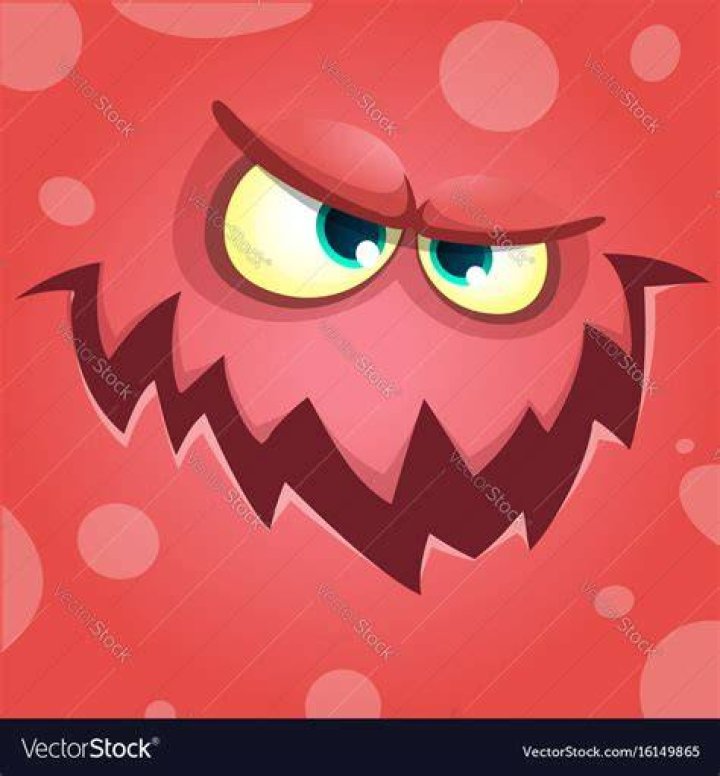 Monster face Royalty Free Vector Image VectorStock
