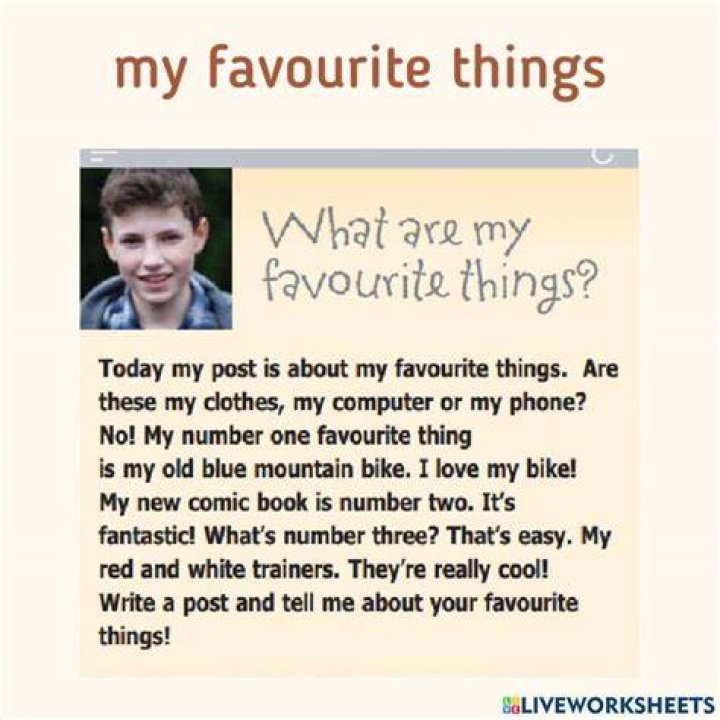 My favourite things Ben BaileySmith
