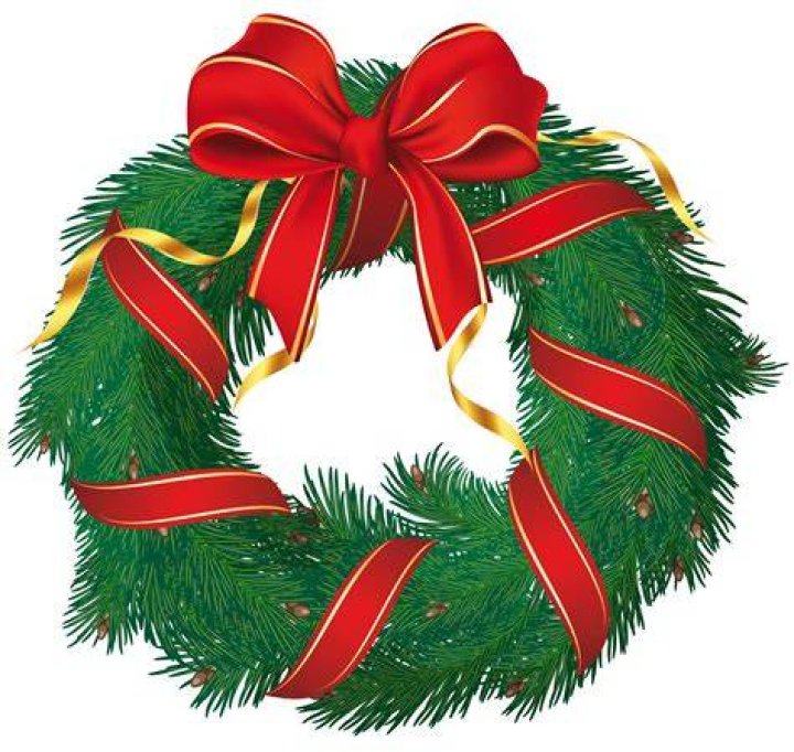 OnlineLabels Clip Art Xmas Wreath