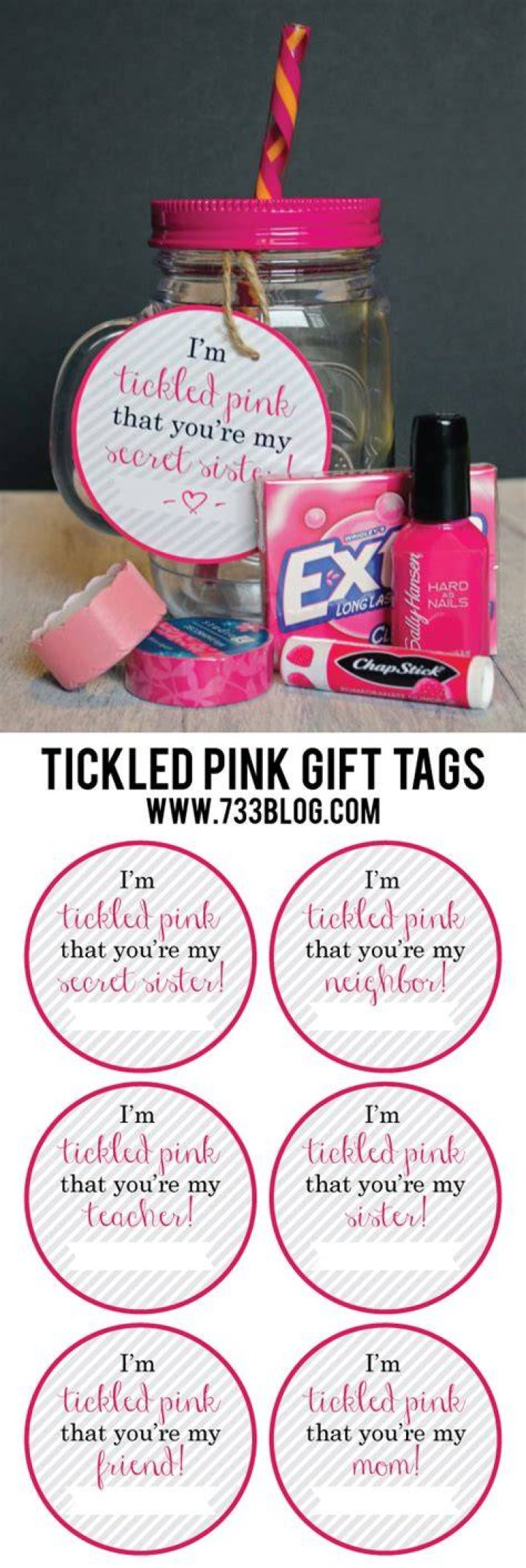 Present Idea Tickled Pink Gift Idea Crazy Little Projects / Check
