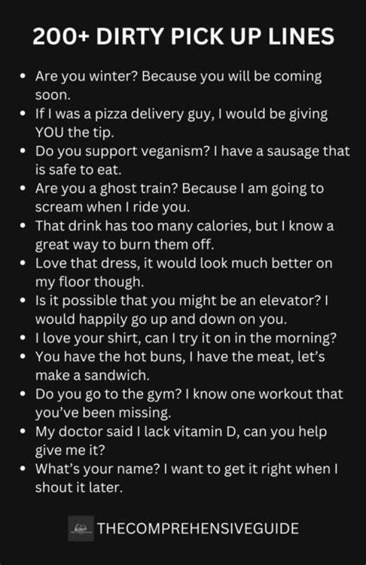 Ravishing Dirty Pick Up Lines For The Witty And Audacious
