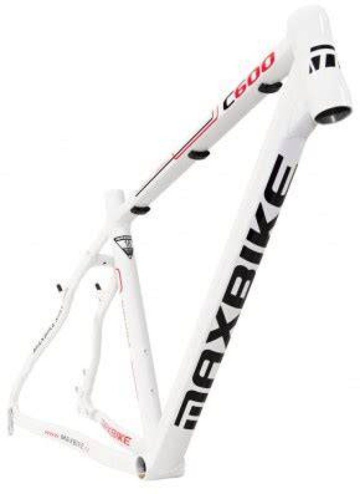 R&aacute;m Maxbike C600 16" čern&yacute; lesk + žlut&aacute; reflex