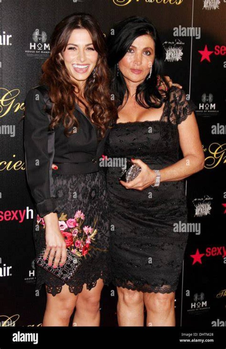 Sarah Shahi and her mother The 37th Annual Gracie Awards Gala at Stock