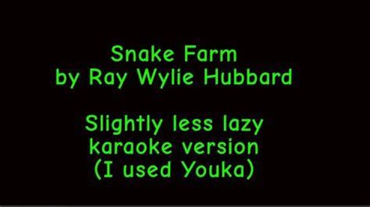 Snake Farm Karaoke (v2) YouTube