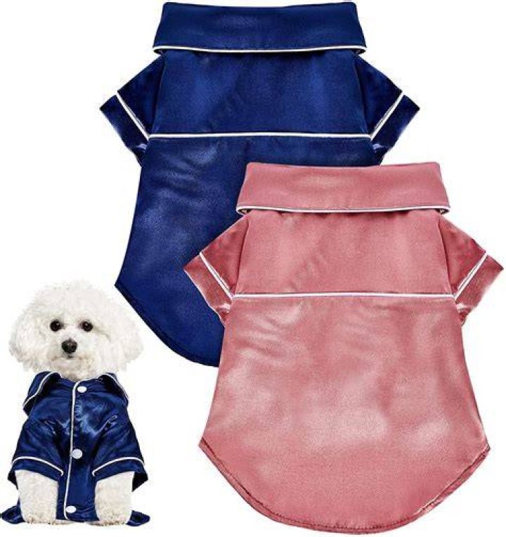 Soft Silk Pet Dog Pajamas French Bulldog Pajamas for Small Dogs Shih
