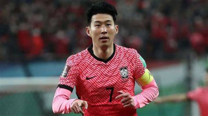 Son Heungmin of South Korea in action during the AFC Asian Cup