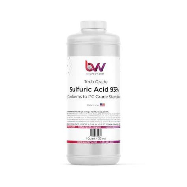 Sulfuric Acid 93 Technical Grade 15 Gallon Drum
