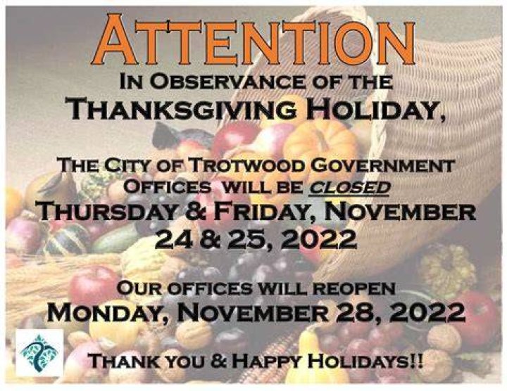 Thanksgiving Closure Jim Thorpe Neighborhood Bank