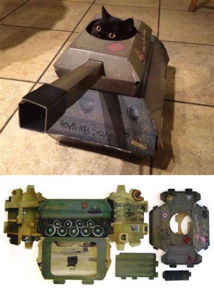 This Company Makes Hilarious Cardboard Tanks, Planes And Houses For